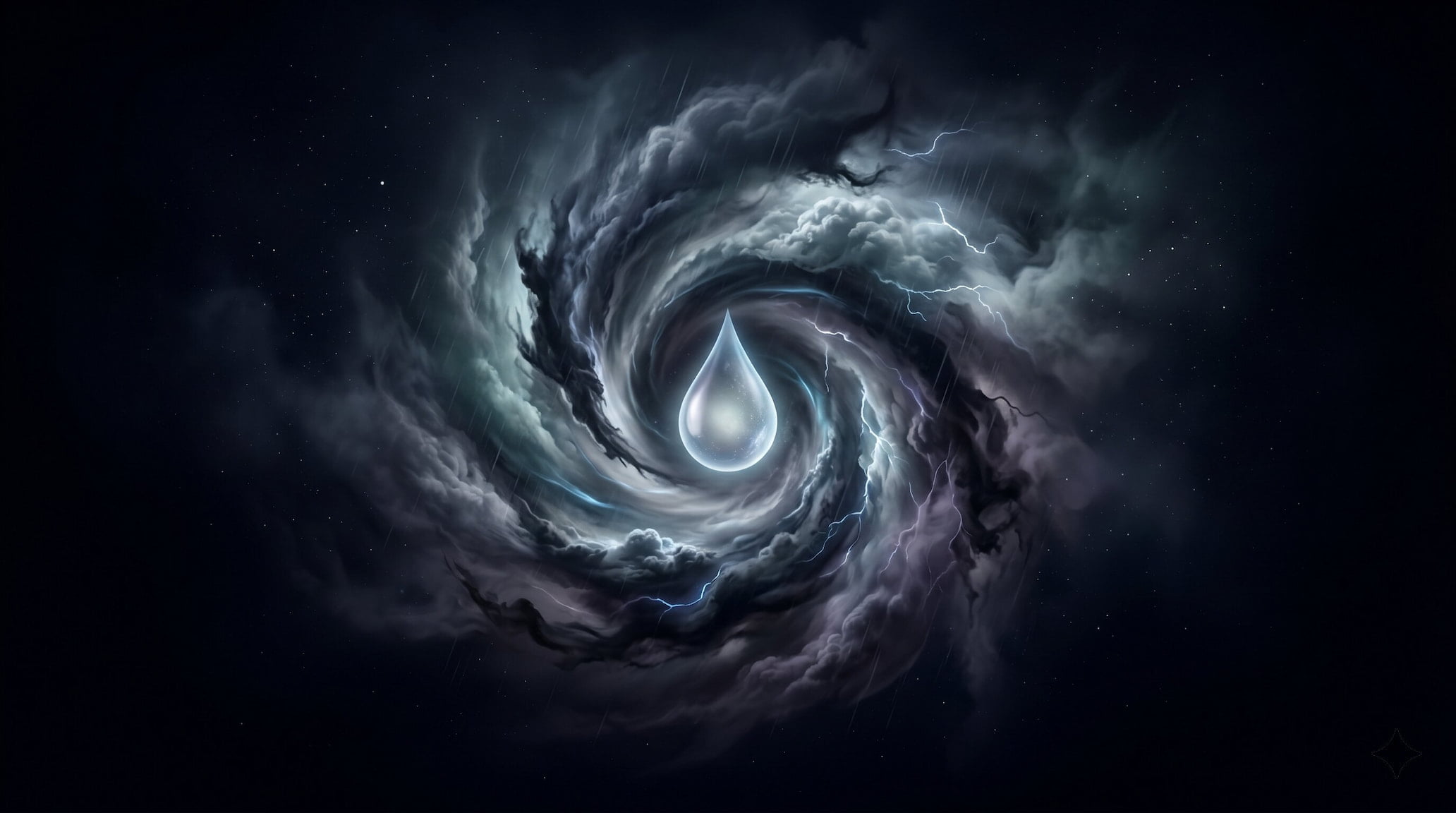 Ardra nakshatra, illustrated as teardrop
